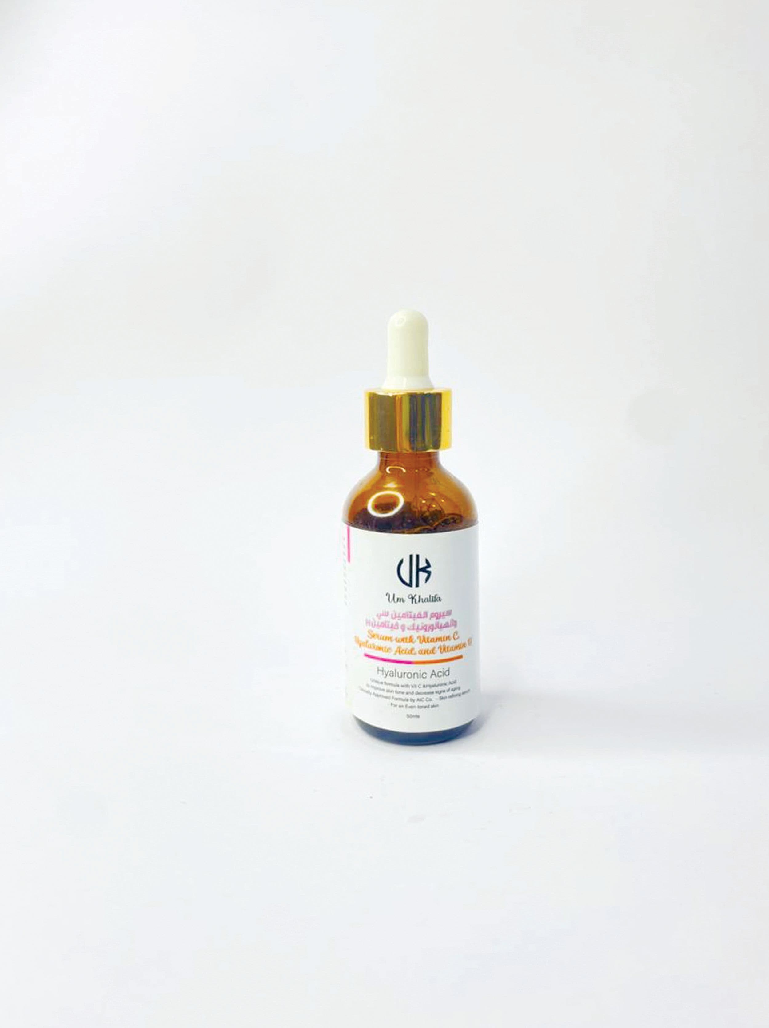 Serum with Vitamin C, Hyaluronic Acid, and Vitamin H